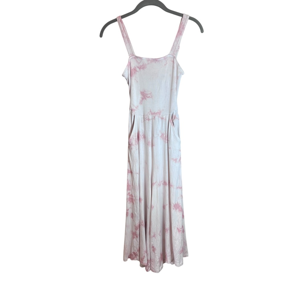 Nordstrom Girls‎ Pink Tie Dye Wide Leg Jumpsuit Open Back Bow Size M 8-10
